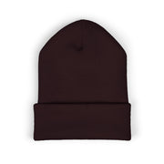 Ricky’s Rub Beanie – Classic Cuffed Winter Hat in blue with logo stitched on the front.