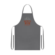 “Cotton BBQ Apron – 100% cotton grilling apron by Ricky’s Rub for pitmasters”