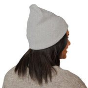 Ricky’s Rub Beanie – Classic Cuffed Winter Hat in blue with logo stitched on the front.