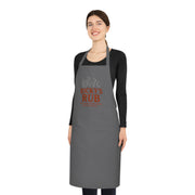 “Cotton BBQ Apron – 100% cotton grilling apron by Ricky’s Rub for pitmasters”