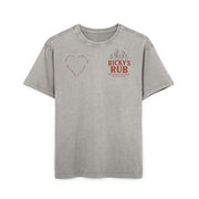 “BBQ Oversized T-Shirt for Men – acid-wash grill lover tee with Ricky’s Rub logo”