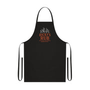 “Cotton BBQ Apron – 100% cotton grilling apron by Ricky’s Rub for pitmasters”