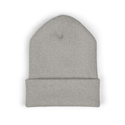 Ricky’s Rub Beanie – Classic Cuffed Winter Hat in blue with logo stitched on the front.